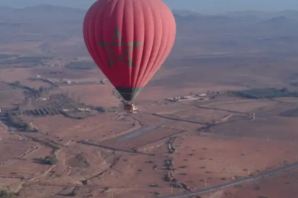 מרקש מלמעלה. — aerial view desert marrakech