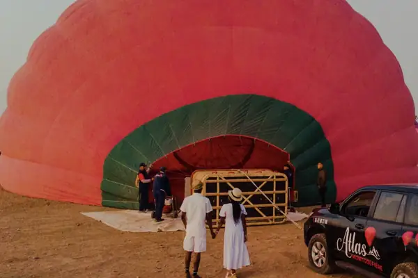 מרקש מלמעלה. — balloon launch sunrise