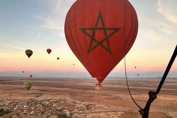 מרקש מלמעלה. — balloons sunrise atlas